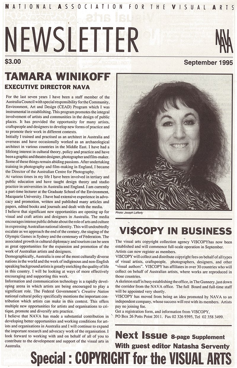 NAVA newsletter Sept 1995